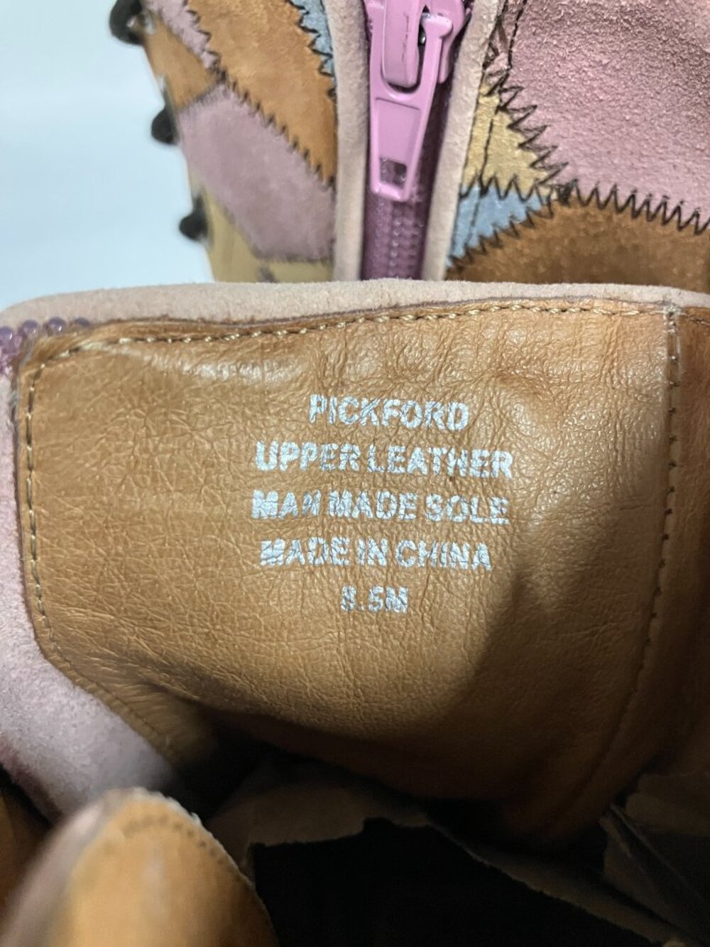 *RARE* Jeffrey Campbell PICKFORD Platform Patchwork Boots! Size 8.5, best for 8! - Picture 10 of 16